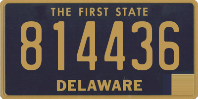DE license plate 814436