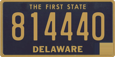 DE license plate 814440