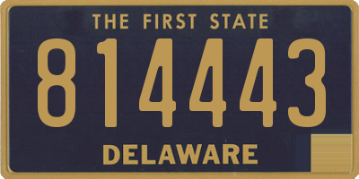 DE license plate 814443