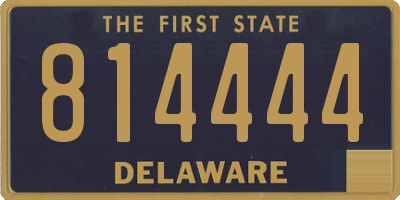 DE license plate 814444