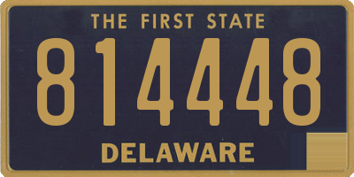 DE license plate 814448