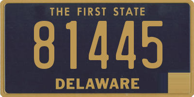 DE license plate 81445
