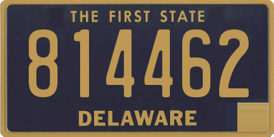 DE license plate 814462