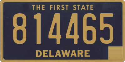 DE license plate 814465