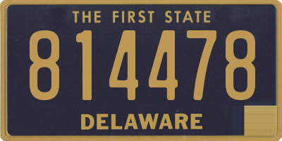 DE license plate 814478