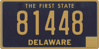 DE license plate 81448