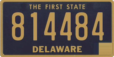 DE license plate 814484