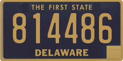 DE license plate 814486