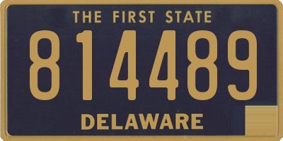 DE license plate 814489