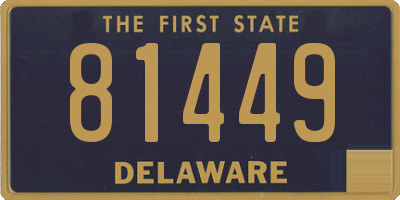 DE license plate 81449