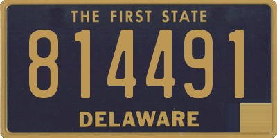 DE license plate 814491