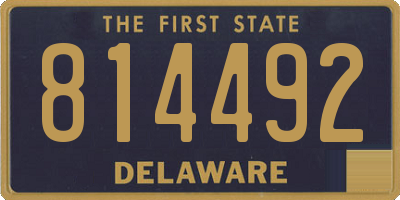 DE license plate 814492
