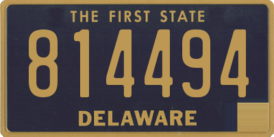 DE license plate 814494