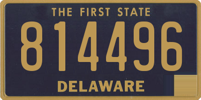 DE license plate 814496