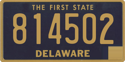 DE license plate 814502