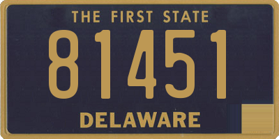 DE license plate 81451