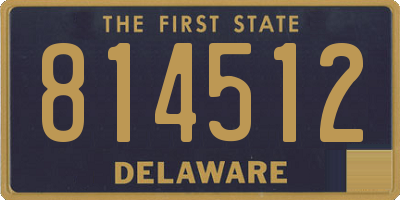DE license plate 814512