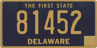 DE license plate 81452