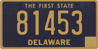 DE license plate 81453