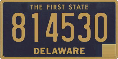 DE license plate 814530