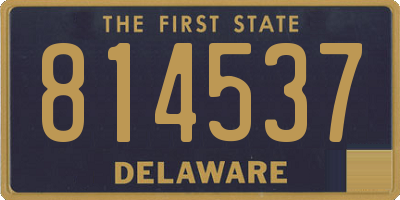 DE license plate 814537