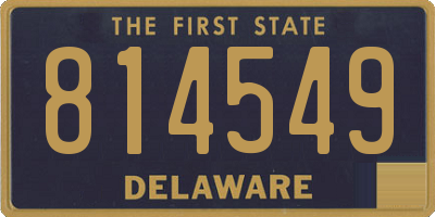 DE license plate 814549