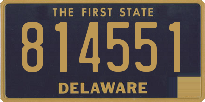 DE license plate 814551