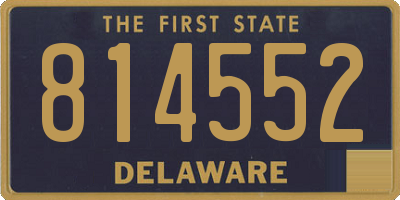 DE license plate 814552