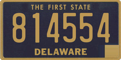 DE license plate 814554