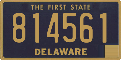 DE license plate 814561