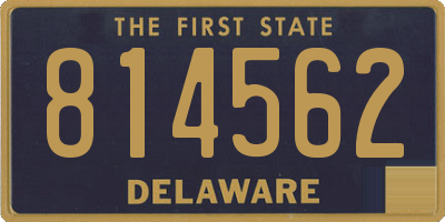 DE license plate 814562