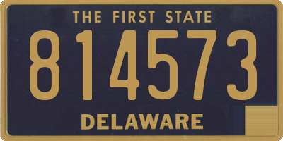 DE license plate 814573