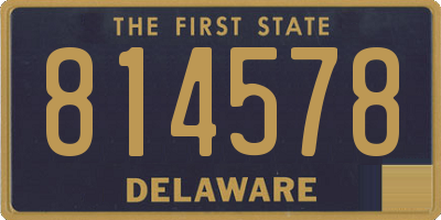 DE license plate 814578