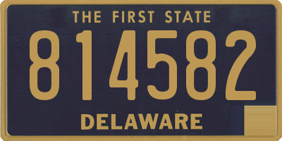 DE license plate 814582