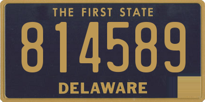 DE license plate 814589