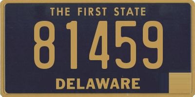 DE license plate 81459