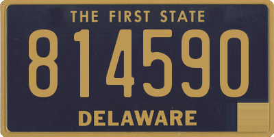 DE license plate 814590