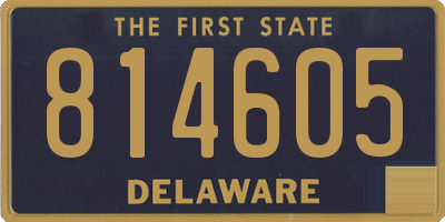DE license plate 814605