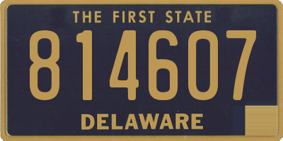 DE license plate 814607