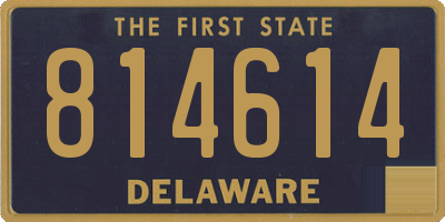 DE license plate 814614