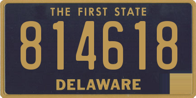 DE license plate 814618