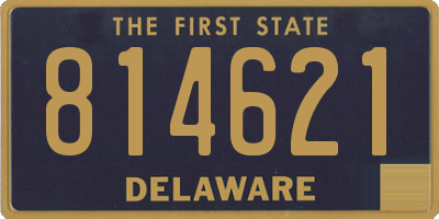DE license plate 814621
