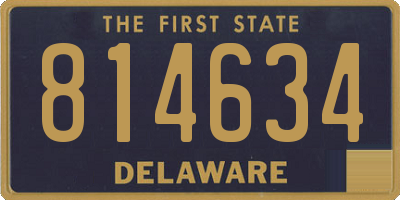 DE license plate 814634
