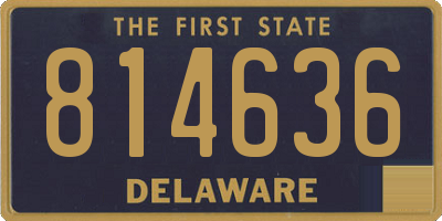 DE license plate 814636