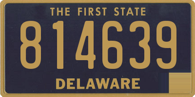 DE license plate 814639