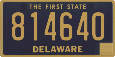 DE license plate 814640