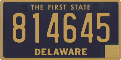 DE license plate 814645
