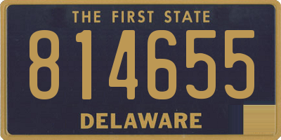DE license plate 814655
