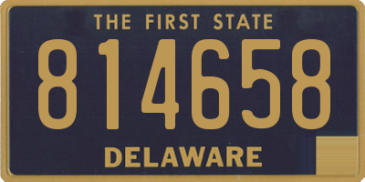 DE license plate 814658