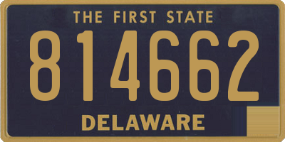 DE license plate 814662